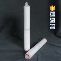 Cartouche filtrante plissée microporeuse en PP de 20 pouces