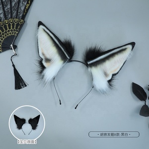 Anubis <span class=keywords><strong>Jackal</strong></span> Ears diadema felpa <span class=keywords><strong>Animal</strong></span> pelo aro egipcio Cosplay Props Accesorios - Product Image 6