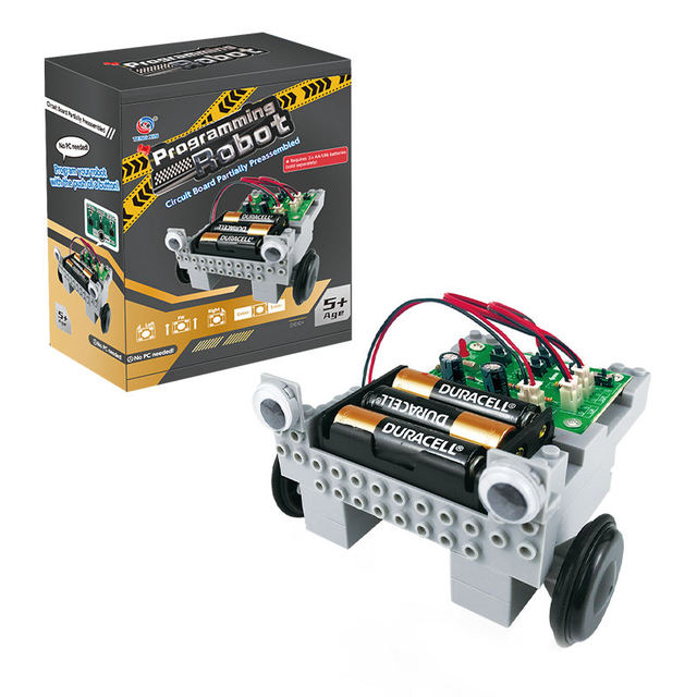 Educational Toys  Science Engineering Car Diy Programmable Robot Kit for School  Robot Toys Educational Game Kids Programming