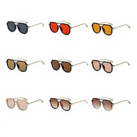 Lunettes de soleil carrées surdimensionnées pour hommes et femmes, protection UV400, lunettes de soleil tendance avec logo personnalisé, vente en gros