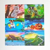 Carte postale PP 3D portable de haute qualité, 10x15 cm, vente en gros, souvenirs et voyage