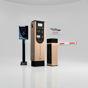 ระบบจอดรถด้วยบัตร RFID ระบบกั้นประตูจอดรถอัตโนมัติ พร้อมกล้อง LPR ANPR - Product Image 1