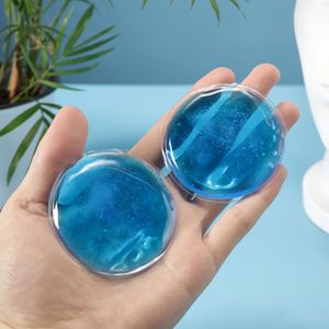 Custom Reusable Portable Round Shaped Small Gel Ice Pack Cold Pad for Eyes Face Pain Relief