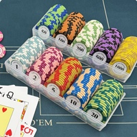 Jetons de poker Mahjong bicolores en argile de haute qualité, non toxiques, écologiques, qualité casino, jetons de jeu, pièces de récompense pour le poker