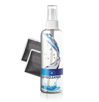 Spray nettoyant lunettes sans traces avec chiffon microfibre, idéal pour lunettes, solaires, écrans de téléphone et PC