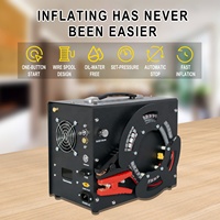 Compresseur d'air PCP TUDIVING en promotion avec arrêt automatique, bobine de fil intégrée, adaptateur secteur 12V, haute pression 4500psi 300bar, compatible 110V/220V