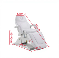 Multifunktionale Elektrische Kosmetikliege mit Verstellbarer Rückenlehne und Beinstütze für Schönheitssalons