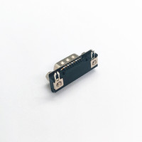 Conectores D-SUB de Alta Calidad, Conector de PCB de Ángulo Recto Macho DB9 de 9 Pines
