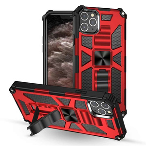 Lichicase fabrika <span class=keywords><strong>Outlet</strong></span> araç tutucu mıknatıs sert PC arka kapak hibrid Combo düz kılıf ile Kickstand halka tutucu telefon kılıfı - Product Image 6