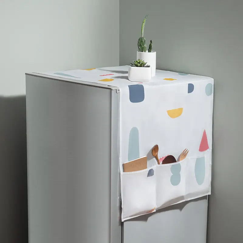 Couverture créative suspendue pour réfrigérateur, 1 unité, sac de cuisine imperméable à l'eau et à la poussière, couverture de four à micro-ondes, appareil ménager