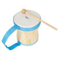 Vente en gros IRIN Orff enfants percussions tambourin indien Ghana Bongo tambours de couleur en peau de mouton tambour à main en bois