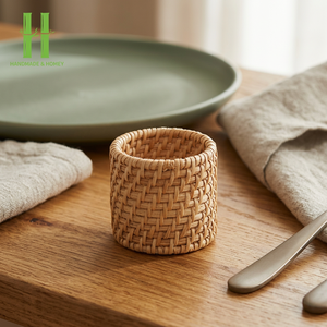High Quality Natural Handmade Wedding Napkin Holder Ring <b>Bamboo</b> Eco-Friendly Durable Luxury Classic Design <b>Dinner</b> Party Table - Product Image 1