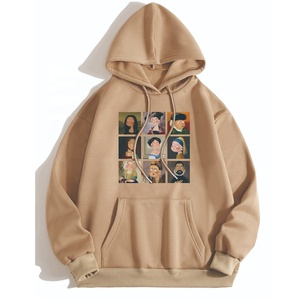 Sudadera de peso pesado para hombre Oversized Puff Print DTF Print Essentials, Soft & Cozy Sudadera con capucha - Product Image 1