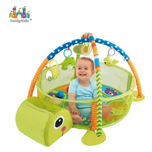 Konig — panier à boules souples d'intérieur pour enfants, pliable et écologique, centre d'activité rampant, gym, jeu pour bébés