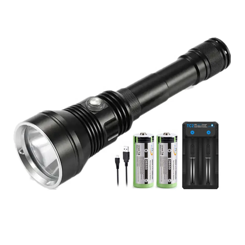 XHP70.2 High Power LED Diving Flashlight - 9000LM White Light XHP70.2 High Power LED Diving Flashlight - 9000LM White Light