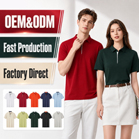 Chemises polo essentielles pour hommes avec logo personnalisé, chemises polo de bureau décontractées, chemises polo de golf basiques pour hommes, fabricant en gros