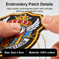 Fabricant de patchs brodés sur mesure de conception complexe, badges en tissu de qualité industrielle, formes personnalisées, fabrication en gros par lot