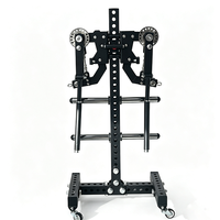 Appareil d'entraînement pour levée latérale des ailes, support de rangement multifonctionnel pour poids, équipement de fitness robuste pour exercices d'épaules