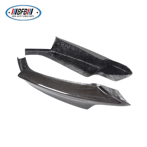 2 Piezas de Divisores de Parachoques Delanteros en Fibra de Carbono Negro Brillante, Lado Izquierdo y Derecho, Compatibles con F30 MT/MP, Marca BFB - Product Image 4