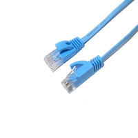 Patch Jaringan Ethernet UTP Flat Cat5 Cat5e Cat6 Cat6A Kabel Lan