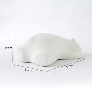 Sofá perezoso de felpa para dormir <span class=keywords><strong>Panda</strong></span> espalda sala de estar <span class=keywords><strong>Red</strong></span> <span class=keywords><strong>rojo</strong></span> solo niño taburete animal creativo Silla de ocio - Product Image 2