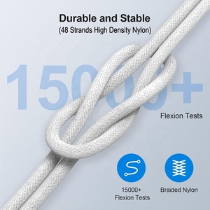 Cavo di Ricarica Rapida Premium USB-C a USB-C in Nylon Intrecciato da 1M, 3A 60W PD per iPhone 15 16 17 Pro Max con Scatola - Product Image 4
