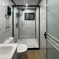 Maison préfabriquée écologique australienne entièrement installée, 2 chambres, conteneur extensible, maison à double aile, pièce pliante, maison rapide avec salle de bain