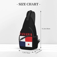 Sac à bandoulière avec drapeau du Panama, sac à dos patriotique de grande capacité, sac à dos de voyage et de randonnée, sac à bandoulière en Polyester durable pour hommes