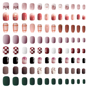 Juego de 24 Uñas Postizas Francesas con Pegamento, Uñas Acrílicas de Cobertura Completa, Uñas Artificiales Reutilizables, Uñas Falsas para Manicura Diaria DIY - Product Image 5