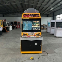 Bornes d'arcade de combat avec écran HD 32 pouces, 2 joueurs, à monnayeur, jeu 3D, panneau métallique pour centre d'arcade et centre commercial