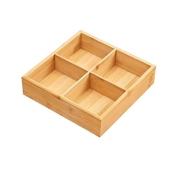 Ensemble complet de plateau de service de cuisine en bois multifonctionnel et durable, avec 4/9 compartiments, idéal pour le thé, les snacks et les fruits, parfait pour le coin feu.