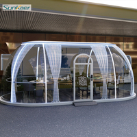 Domo Geodésico Prefabricado de Policarbonato Sunkaer SK-D03 de Diseño Moderno, Casa de Campaña con Burbuja Transparente, Claraboya, Uso en Exteriores, Garantía de 5 Años