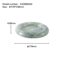 Plateau de service et de rangement décoratif en marbre naturel, design personnalisé, diamètre 230*30mm, diamètre 170*30mm, style moderne, qualité supérieure pour la maison
