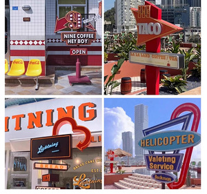 LED elettronico buon compleanno segno di luce al Neon per interni ed esterni uso transfrontaliero di lettere luminose pubblicità - Product Image 6