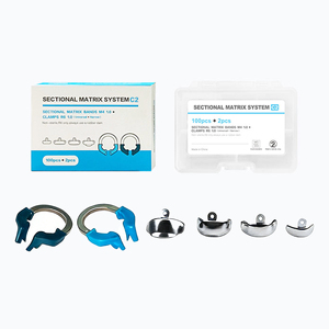 ระบบเมทริกซ์แบบแ<span class=keywords><strong>ย</strong></span>กส่วนสำหรับงานทันตกรรมคุณภาพสูง พร้อมวงแหวน NiTi สำหรับการบูรณะฟัน แถบเมทริกซ์สำหรับการอุดฟันที่ใกล้เคี<span class=keywords><strong>ย</strong></span>งกับร่องฟัน วัสดุอุดฟันสำหรับการอุดฟันที่มีรอยผุ - Product Image 1