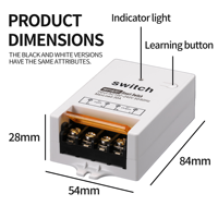 Interrupteur sans fil GLC AC 30a 220v avec télécommande, interrupteur WiFi et RF433, Tuya Alexa, pour le contrôle des lumières, du ventilateur, du moteur, produits pour la maison intelligente