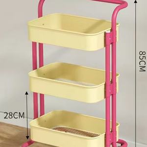 Carrito de Belleza de 3 Niveles con Diseño Nuevo, Carrito de Salón de Maquillaje, Carrito de Pedicura, Carrito de Salón de Uñas, Carrito de Belleza Dorado con Ruedas Bloqueables - Product Image 5