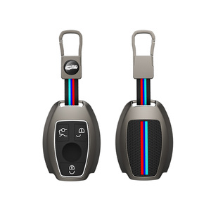 Kẽm Hợp Kim Silicone Bao Gồm Cho Chìa Khóa Xe Cho <span class=keywords><strong>Benz</strong></span> Thông Minh Từ Xa Chìa Khóa Xe Vỏ Bảo Vệ Với Keychain Phụ Kiện - Product Image 5