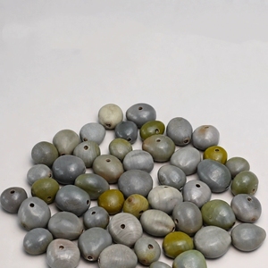 Wholesale Natural Drilled Plant <b>Seed</b> Beads Raw Fruit Shell DIY Accessories For Wind Chime Bracelet Boho Craft Decoration - Product Image 2