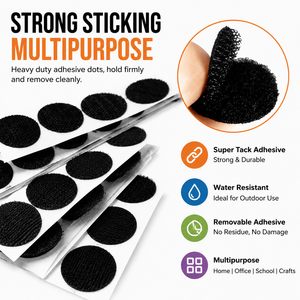 <span class=keywords><strong>Bande</strong></span> adhésive double face pour crochets et boucles 25 mm Velcroes Dots - Product Image 1