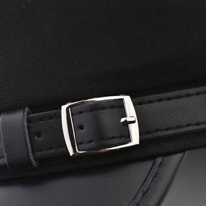 หมวกเบเร่ต์แฟชั่นใหม่ปี 2026 สำหรับผู้หญิง สไตล์เรโทร ตกแต่งหัวเข็มขัดโลหะ ขอบหมวกทำจากหนัง PU เหมาะสำหรับฤดูหนาว - Product Image 6