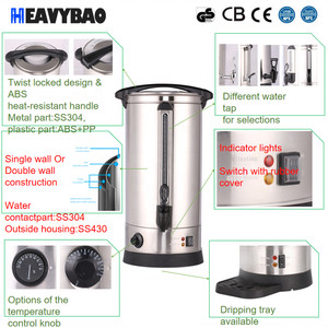 Heavybao 15L נירוסטה דוד מים כד מסחרי מכונת מים חמים עבור מלון - Product Image 6