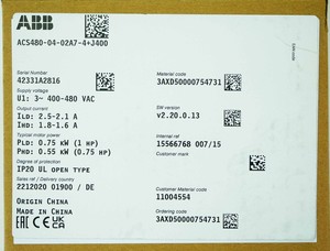 ACS480-04-02A7-4+J400 ACS480 ซีรีส์ 0.75kW 380-480V IP20 PLC - Product Image 3