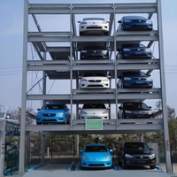 Système de stationnement automatique multi-étages intelligent à puzzle rotatif coulissant en acier, contrôle PLC, capacité de charge 2000 kg, 220V/380V