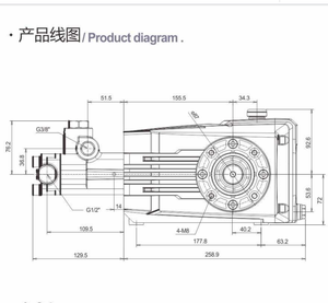 Pompe à piston triplex industrielle à haute pression PTN KT en fonte plaquée nickel 12-22L/M 350-600bar pour jet d'eau - Product Image 4