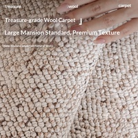 New Zealand Polyester Machine-woven Foldable Rug Minimalist Solid Color Italian-inspired Upscale Elegance Modern Light-luxury