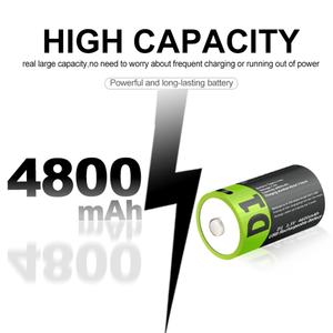 Batteries rechargeables USB D1 IILEER 1,5 V 4800 mAh Li-ion avec câble de charge pour lampe torche - Product Image 4