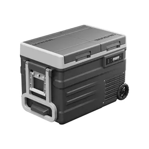 Alpicool UD65 frigo per auto a doppia zona compressore portatile frigorifero per auto 12v 24v 100-240v campeggio refrigeratore elettrico con ruote