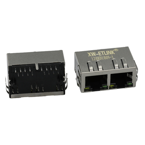 1x2 cổng PoE điện tử RJ45 Modular Jack Poe + Gigabit mạng RJ45 Nữ kết nối 5g 10g 8P8C 10 pin Ethernet RJ45 kết nối - Product Image 3