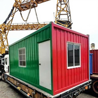 Chambre modulaire préfabriquée en conteneur de 20 pieds, portable, pliable, préfabriquée, petite maison, maison en conteneur détachable